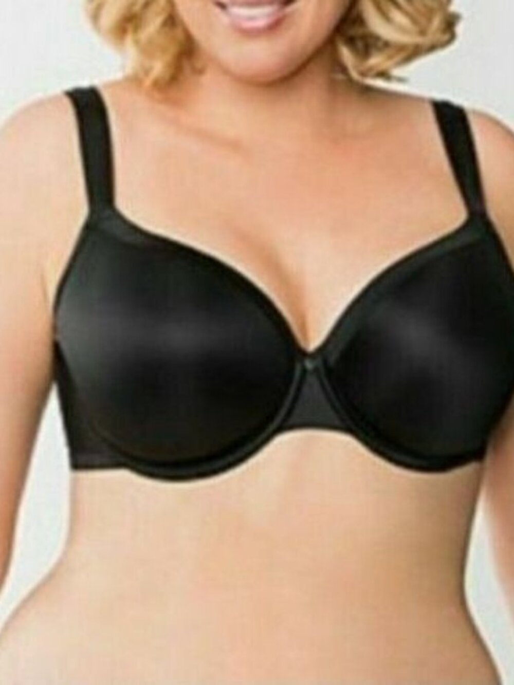 NEW Lane Bryant Cacique Women Bra French Full Coverage Lightly Lined 46DD Black